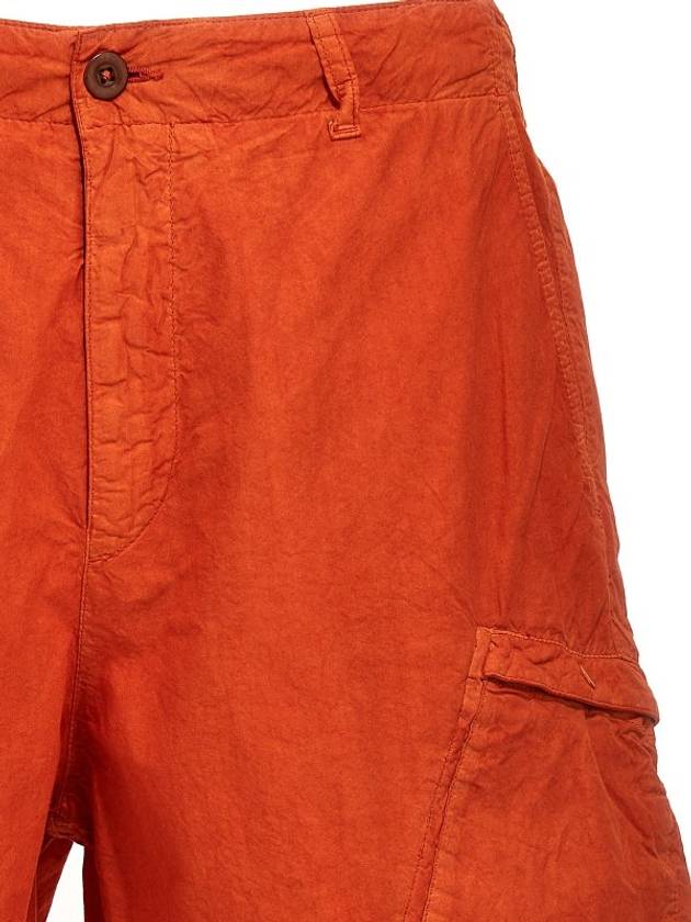 Lens Wappen Cotton Shorts Orange - CP COMPANY - BALAAN 3