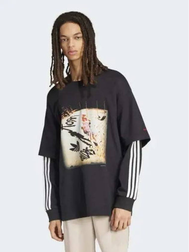 adidas KORN Long Sleeve BLACK - ADIDAS - BALAAN 1