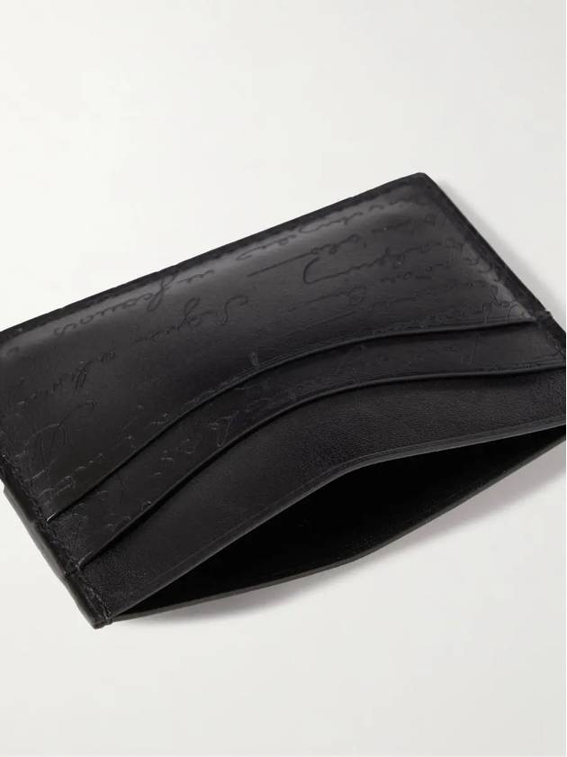 N235725K02 Black Bamboo Scritto Card Wallet - BERLUTI - BALAAN 3