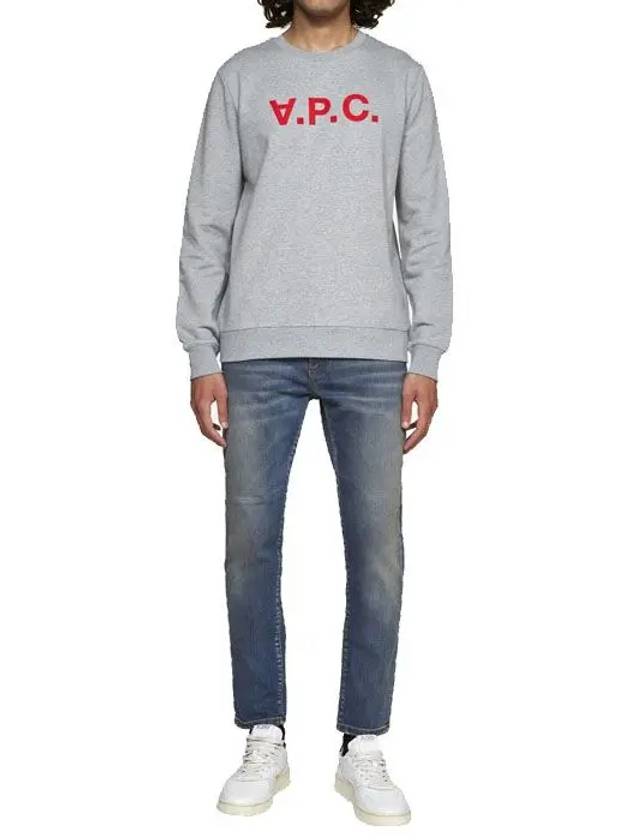 Red VPC Logo Long Sleeve Sweatshirt Grey - A.P.C. - BALAAN 4