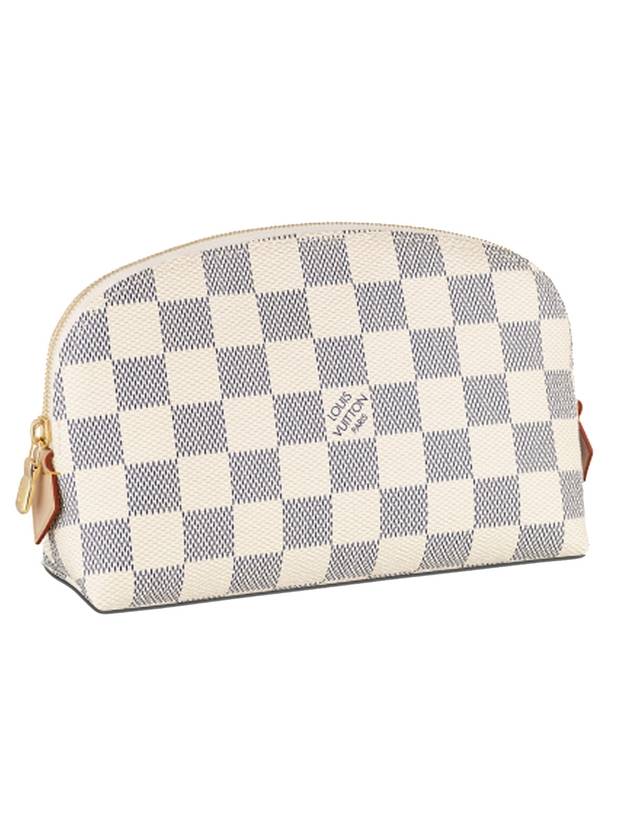 Damier Azur Canvas Cosmetic Pouch Bag Beige - LOUIS VUITTON - BALAAN 1