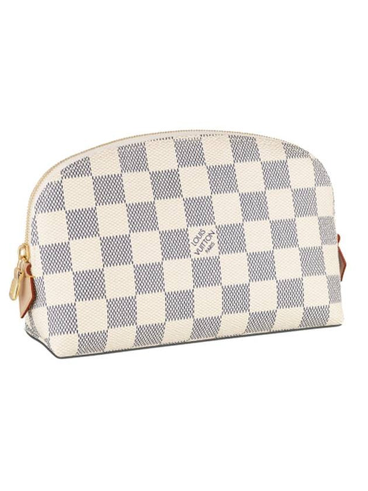 Damier Azur Canvas Cosmetic Pouch Bag Beige - LOUIS VUITTON - BALAAN 1