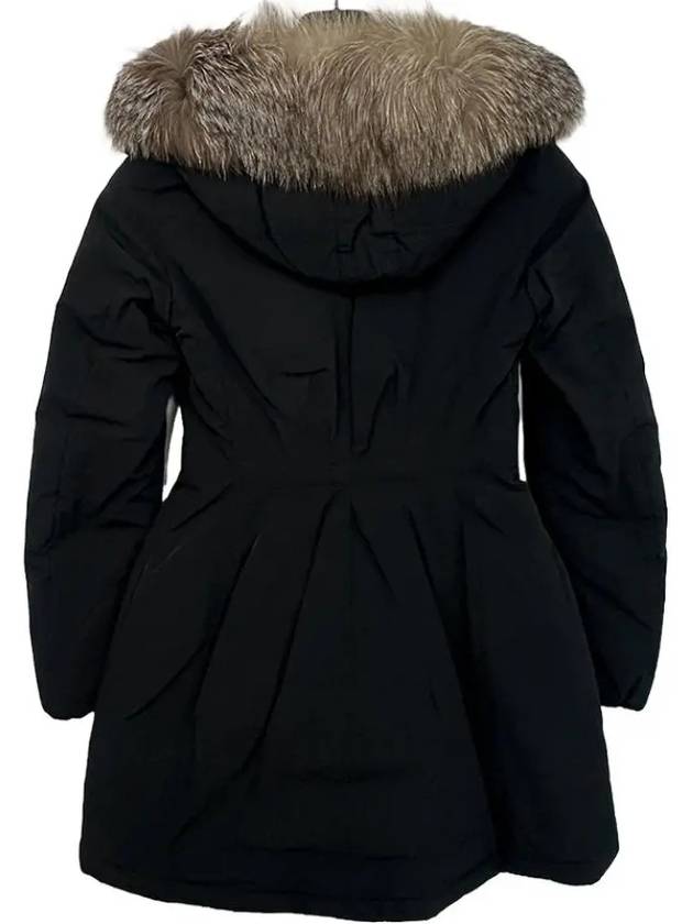 Women's Moncticole Goose Long Padded Parka Black - MONCLER - BALAAN 5