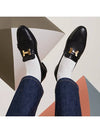 Gold Hardware Royal Goatskin Loafers Noir Black - HERMES - BALAAN 4