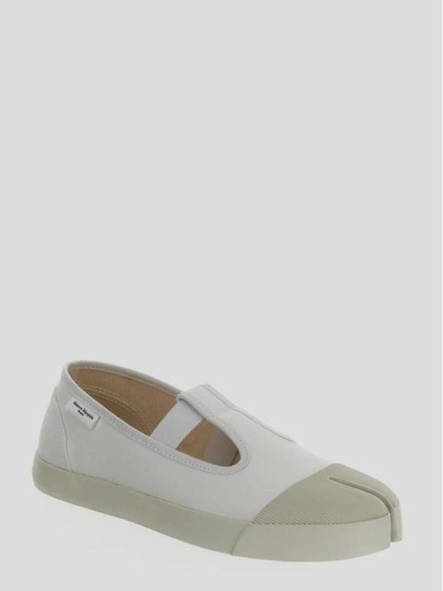 On The Deck Tabi Cotton Ballerina Flats Shoes White - MAISON MARGIELA - BALAAN 3