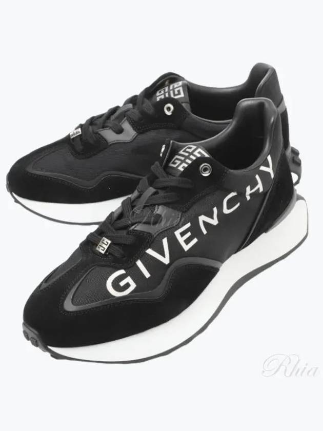 GIV Runner Low Top Sneakers Black - GIVENCHY - BALAAN 2