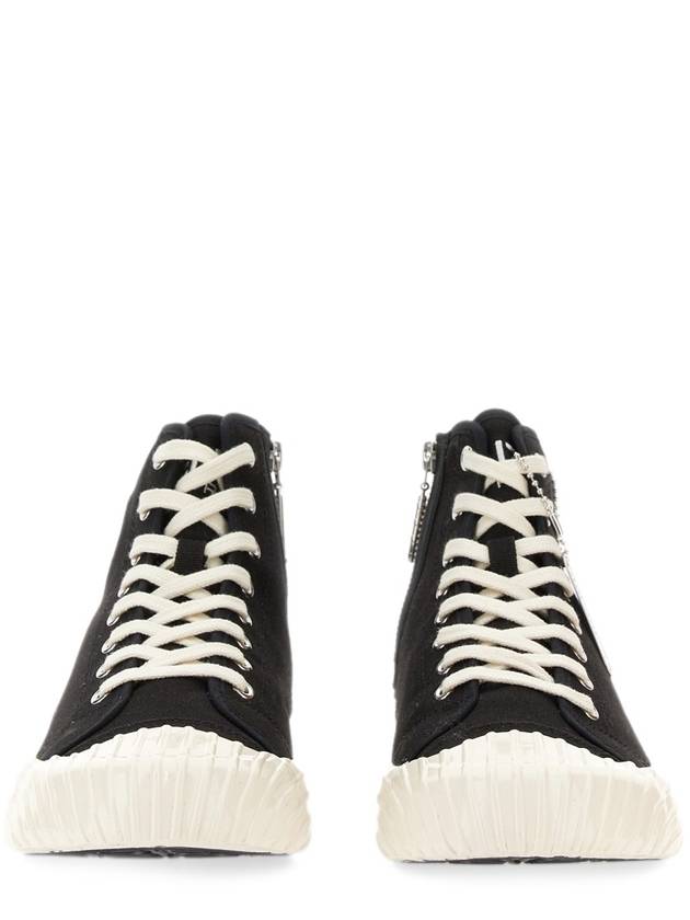 School Boke Flower Cotton High-Top Sneakers Black - KENZO - BALAAN 3