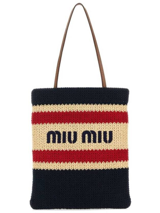 Natural Crochet Tote Bag - MIU MIU - BALAAN 1