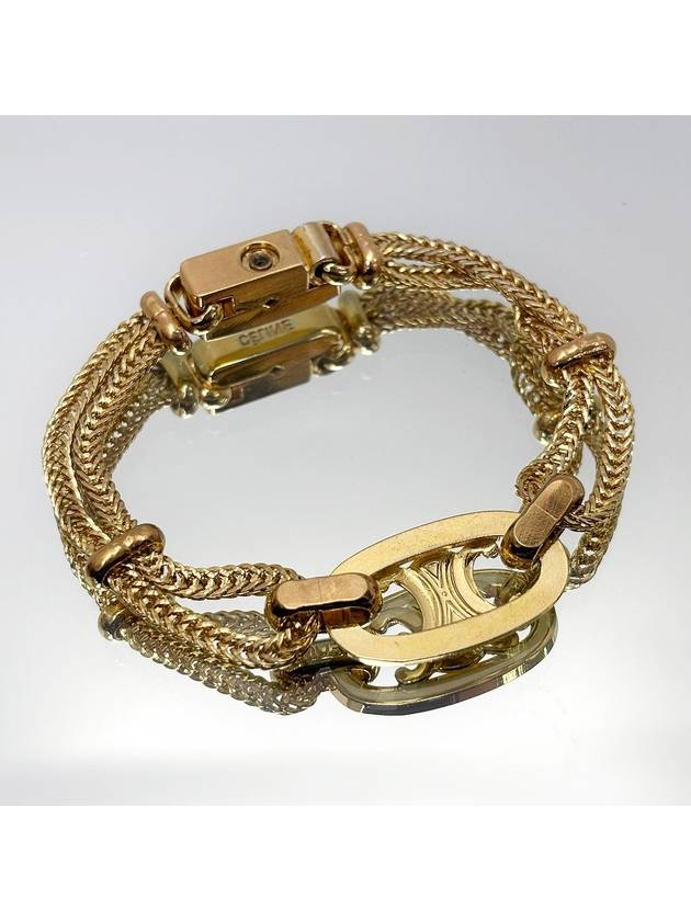 Gold Triomphe Chain Bracelet 4VCEA17110 - CELINE - BALAAN 8