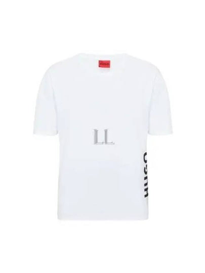 Relaxed Fit Short Sleeve T-Shirt White - HUGO BOSS - BALAAN 2