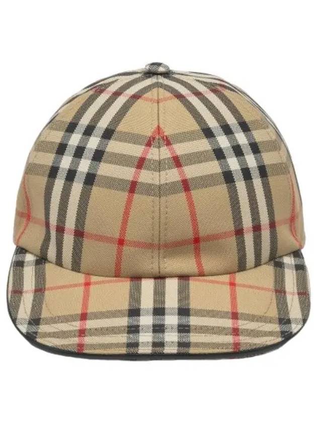 Vintage Cotton Ball Cap Beige Hat - BURBERRY - BALAAN 1