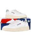 Medalist Green Tab Leather Low Top Sneakers White - AUTRY - BALAAN 11