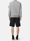 Wappen Patch Garment Dyed Sweatshirt Grey - STONE ISLAND - BALAAN 3