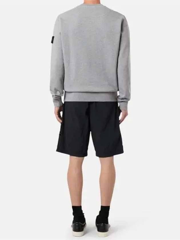 Wappen Patch Garment Dyed Sweatshirt Grey - STONE ISLAND - BALAAN 3