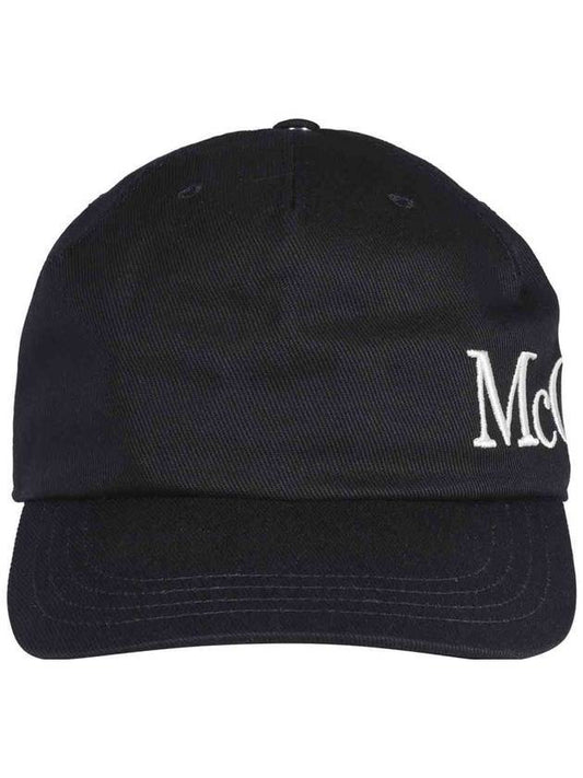 Embroidered Logo Ball Cap Black - ALEXANDER MCQUEEN - BALAAN 1