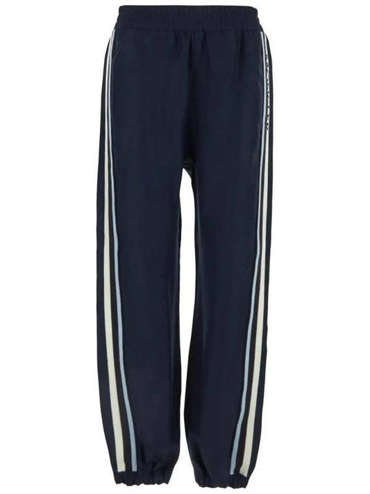 Twill Logo Jogger Track Pants Dark Blue - MONCLER - BALAAN 1