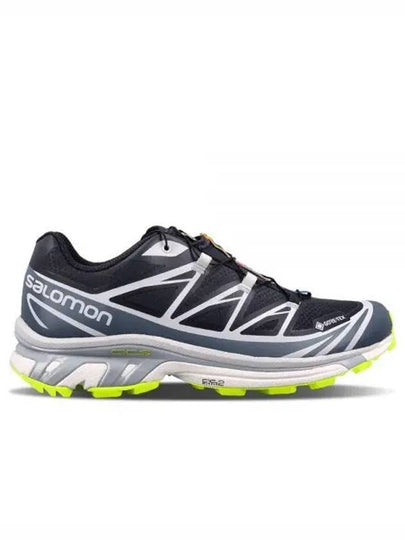 XT 6 Gore-Tex Low-Top Sneakers Night Sky Blue Lime - SALOMON - BALAAN 2