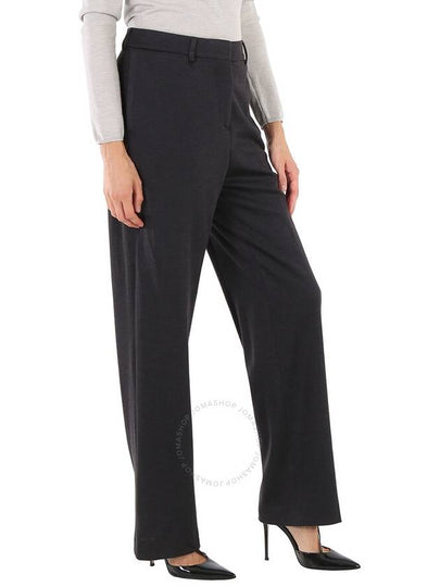 Burberry Ladies Charcoal Grey Straight Cashmere Trousers, Brand Size 8 (US Size 6) - BURBERRY - BALAAN 2