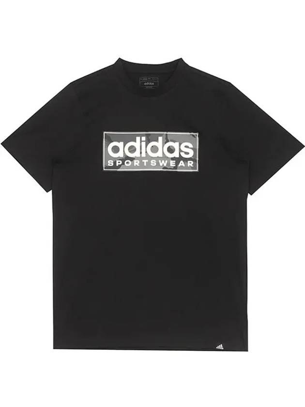 Camo Linear Graphic Short Sleeve T-Shirt Black - ADIDAS - BALAAN 3