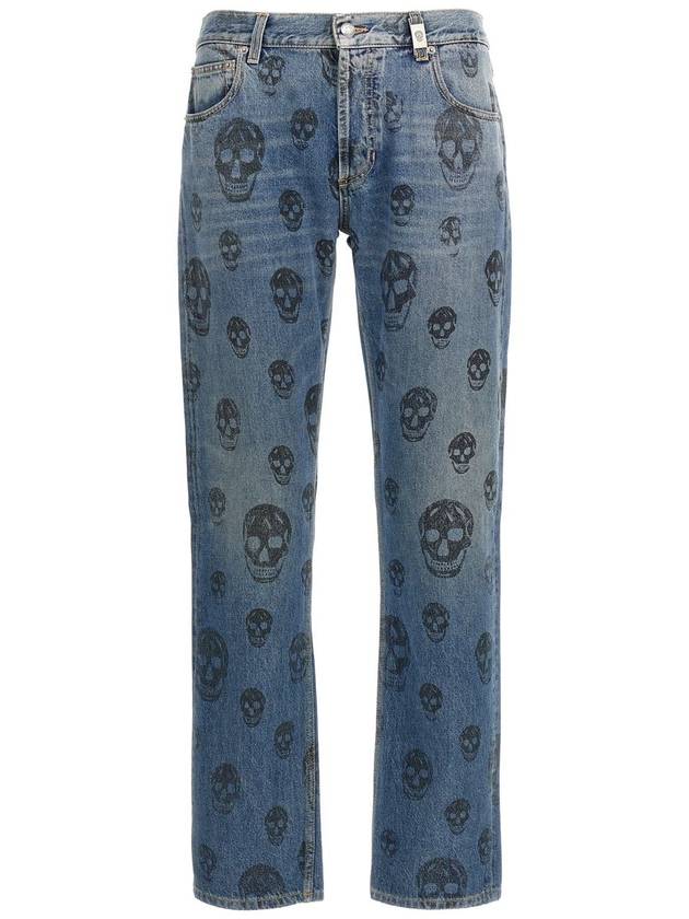 Alexander McQueen Skull Print Jeans - ALEXANDER MCQUEEN - BALAAN 1