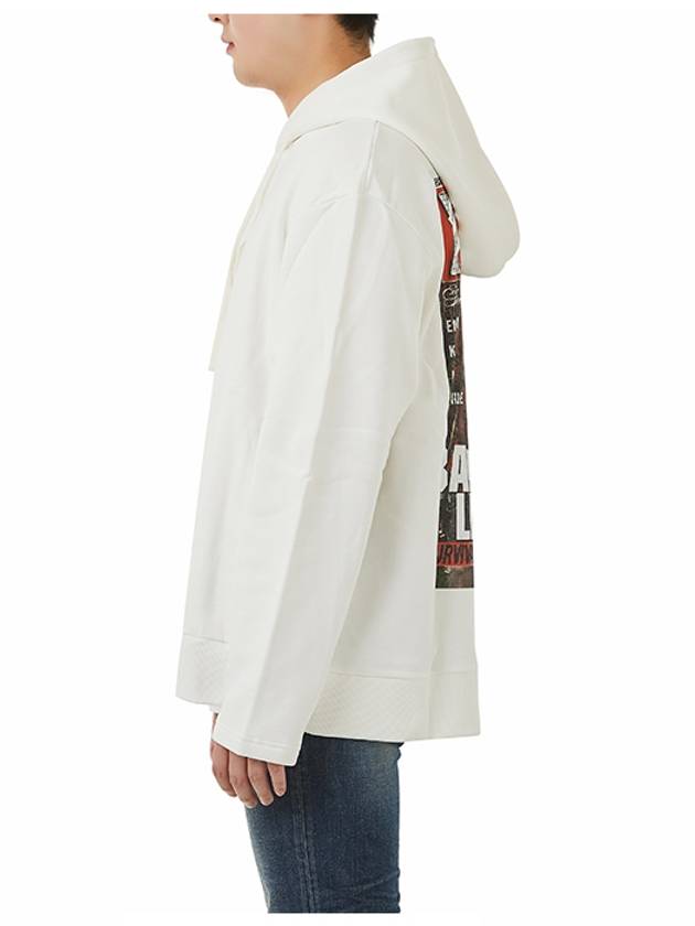 NUW19206 081 Lil Wayne White Overfit Hoodie - IH NOM UH NIT - BALAAN 3