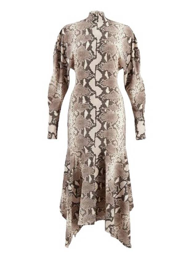 Stella Mccartney Phyton Print Midi Dress, Brand Size 44 (US Size 10) - STELLA MCCARTNEY - BALAAN 1