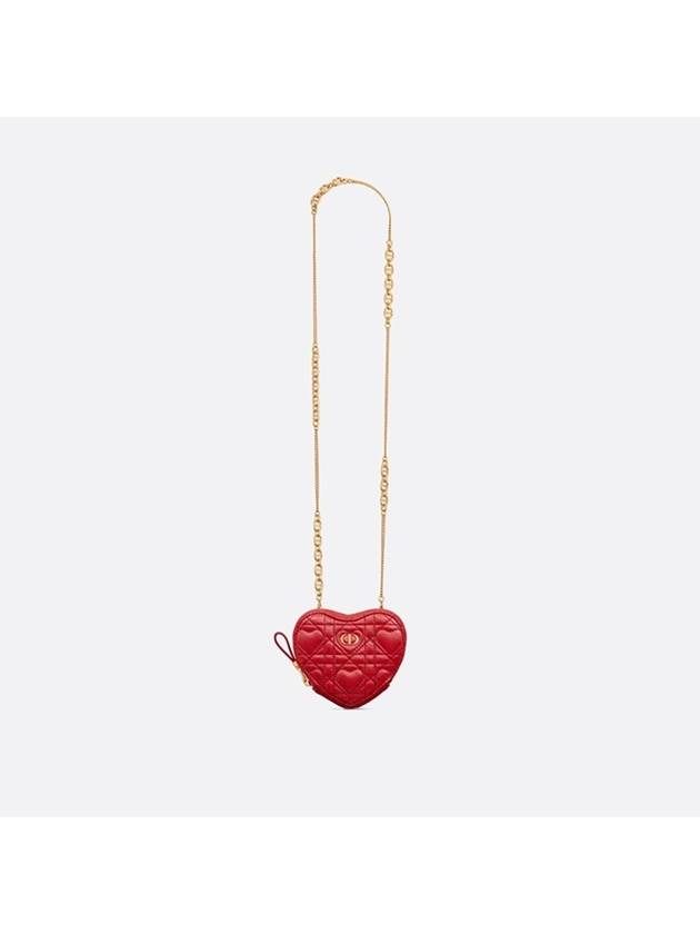 AMOUR CARO Chain Heart Pouch Red S5097UNID M334 - DIOR - BALAAN 5