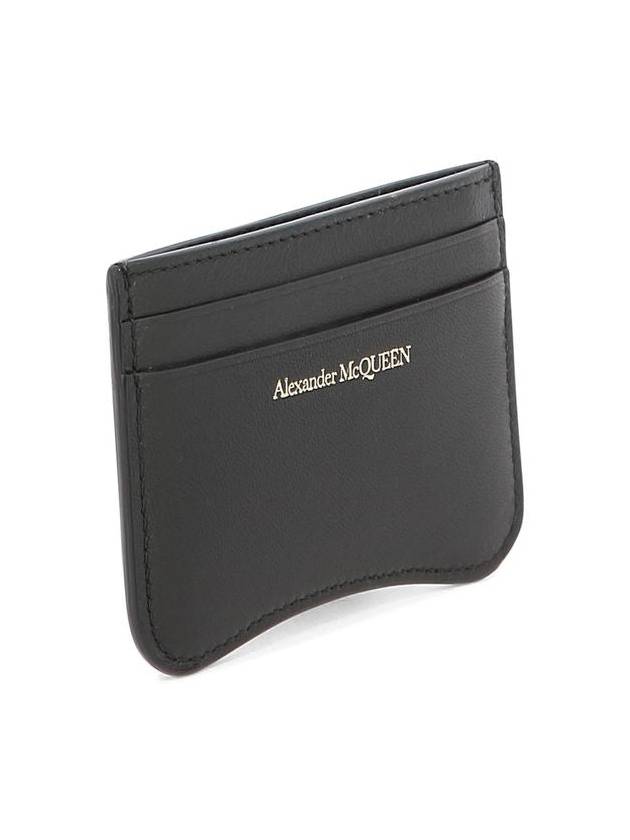 The Seal Card Wallet Black - ALEXANDER MCQUEEN - BALAAN 3