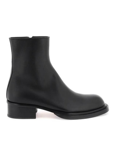 Zip Biker Boots Black - ALEXANDER MCQUEEN - BALAAN 2