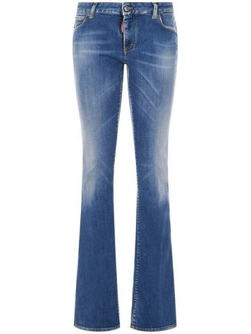 Women's Super Stretch Flare Jeans - DSQUARED2 - BALAAN.