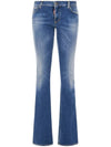 Women's Super Stretch Flare Jeans Blue - DSQUARED2 - BALAAN 1