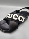 Men s SIDELINE Logo Sandals Black 742024 - GUCCI - BALAAN 6