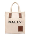 Akelei Small Canvas Tote Bag Beige - BALLY - BALAAN 2