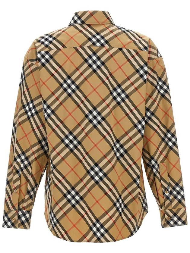 Check Pattern Shirt Beige - BURBERRY - BALAAN 3