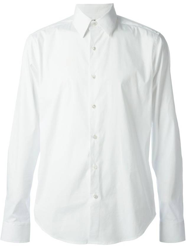 Men's Sylvain Good Cotton Long Sleeve Shirt White - THEORY - BALAAN 2