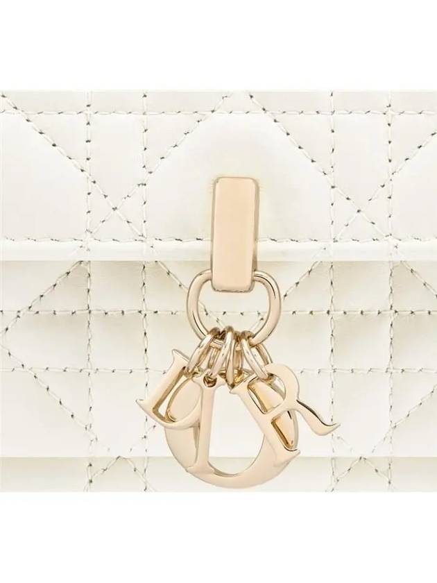 Lady Chain Canage Lambskin Pouch Bag White - DIOR - BALAAN 7