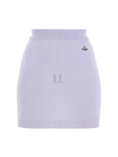 Logo Bea Mini H Line Skirt Purple - VIVIENNE WESTWOOD - BALAAN 2