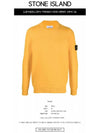 Wappen Patch Crew Neck Wool Knit Top Yellow - STONE ISLAND - BALAAN 3