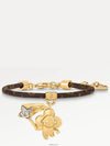 Vivienne Monogram Bracelet Gold Brown - LOUIS VUITTON - BALAAN 3