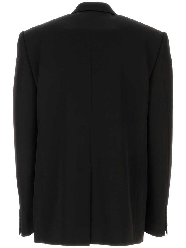 Single Breasted Wool Blazer Jacket Black - BALENCIAGA - BALAAN 3