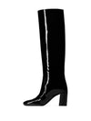 Patent Leather Long Boots Black - SAINT LAURENT - BALAAN 3