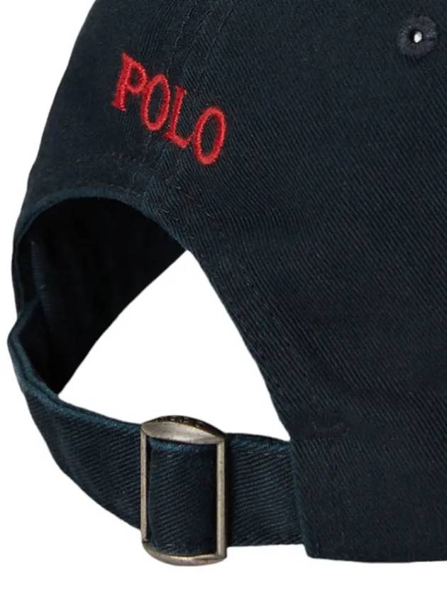 Embroidered Pony Ball Cap Black - POLO RALPH LAUREN - BALAAN 5