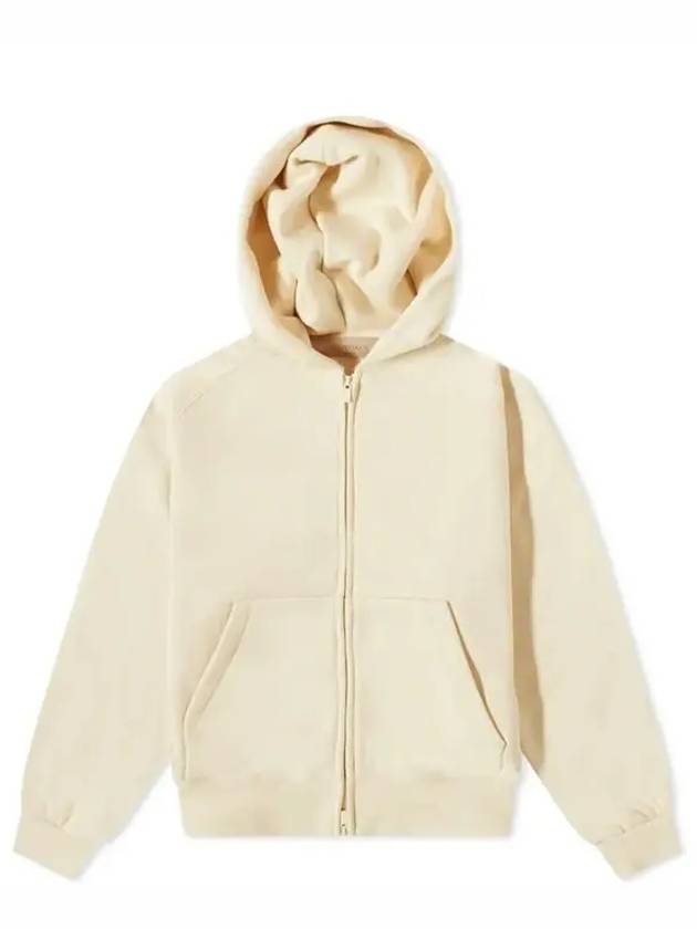 Essential Kids Logo Zip Up Hoodie Eggshell - FEAR OF GOD - BALAAN 7