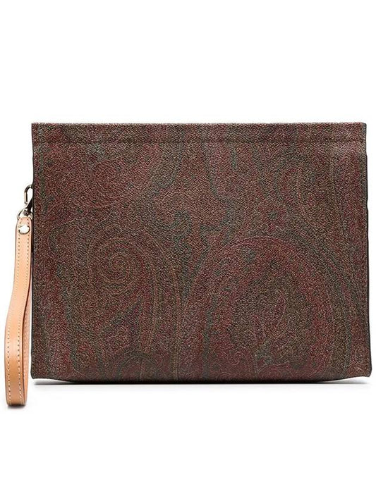 Paisley Print Clutch Bag Brown - ETRO - BALAAN 2