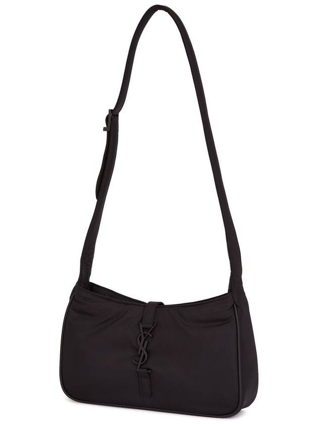 5 A 7 Regenerated Nylon Shoulder Bag Black - SAINT LAURENT - BALAAN 7