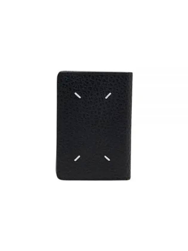 Bovine Leather Card Wallet Black - MAISON MARGIELA - BALAAN 2