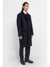 Wool Single Coat Navy - JIL SANDER - BALAAN 4