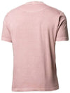 Logo Patch Chest Short Sleeve T-Shirt Antique Pink - STONE ISLAND - BALAAN 4