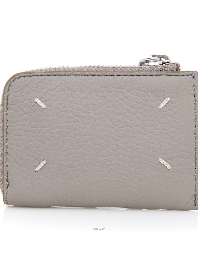 Maison Margiela Taupe Keyring Zipper Mini Wallet Coin Card SA1UI0012 - MAISON MARGIELA - BALAAN 10