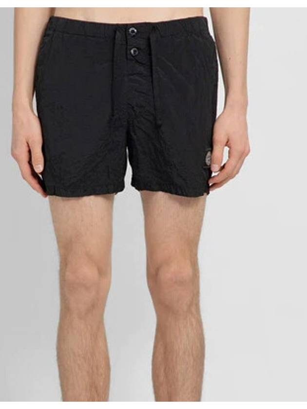 Swimming Nylon Trunk Shorts Black - STONE ISLAND - BALAAN 3